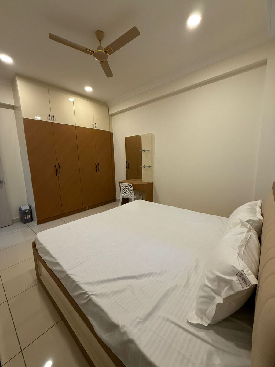 Bedroom with wardrobe and dressing area